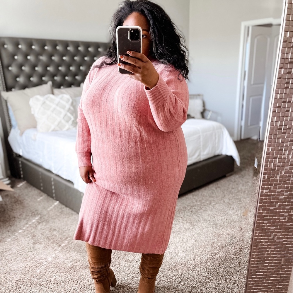 GENTLY USED A New Day Pink Sweater Dress